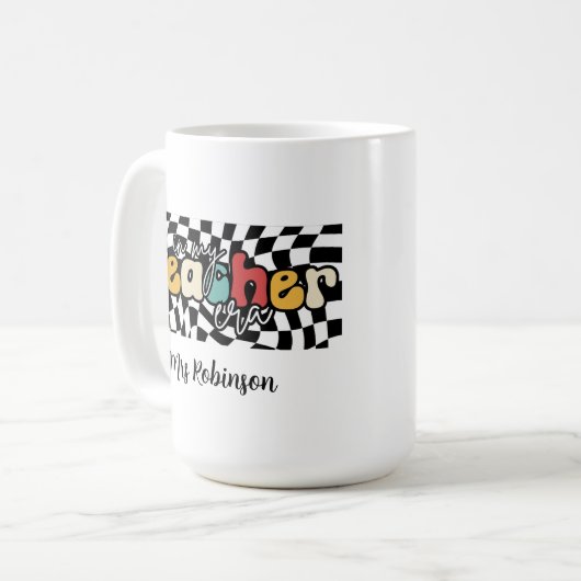 Mug Dans mon professeur de l'ère rétro (Devant gauche)