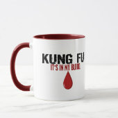 Mug Dans mon sang KUNG FU (Gauche)