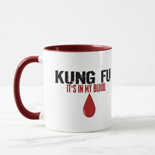 Mug Dans mon sang KUNG FU (Gauche)