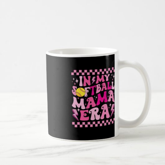 Mug Dans Mon Softball Mama Era Drôle Halloween Mat Fam (Droite)