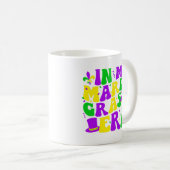 Mug Dans My Mardi Gras Era Funny Festival Retro Carniv (Devant droit)