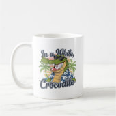 Mug "Dans un Humour tropical de crocodile" (Gauche)