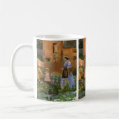 Mug Dans un jardin à Cookham par George John Pinwell (Gauche)