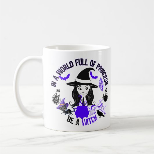 Mug Dans un monde plein de princesse, sois une sorcièr (Gauche)