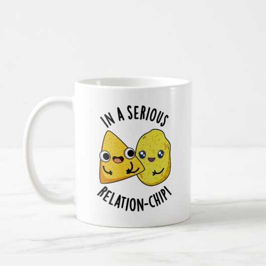 Mug Dans une relation sérieuse -chip Drôle de jeu de m (Gauche)