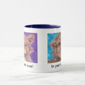 Mug Dans votre visage l'amour chiot! (Centre)