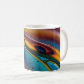 Mug Danse Abstraite d'huile et d'eau (Devant droit)
