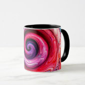 Mug "Danse Abstraite rayonnante" (Devant droit)