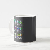 Mug Danse algébrique Figures de graphique drôles Mathé (Devant gauche)