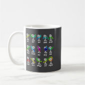 Mug Danse algébrique Figures de graphique drôles Mathé (Gauche)