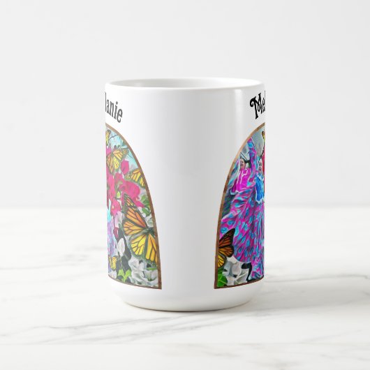 Mug Danse avec Fleurs et Papillons PV01 (Centre)