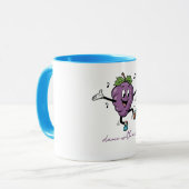 Mug Danse Avec Moi Raisin Heureux (Devant gauche)