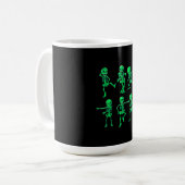 Mug Danse Cadeau| Halloween Dancing Skeletons Dance Ca (Devant gauche)