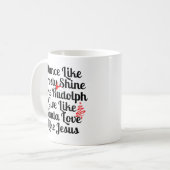 Mug Danse Comme Frosté Brillant Comme Rudolph Donner C (Devant gauche)