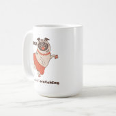 Mug Danse comme personne ne regarde Carlin Girl Coffee (Devant gauche)