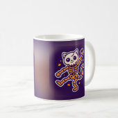 Mug Danse de chat squelette Halloween (Devant droit)