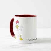 Mug Danse de poulet de bande dessinée (Devant gauche)