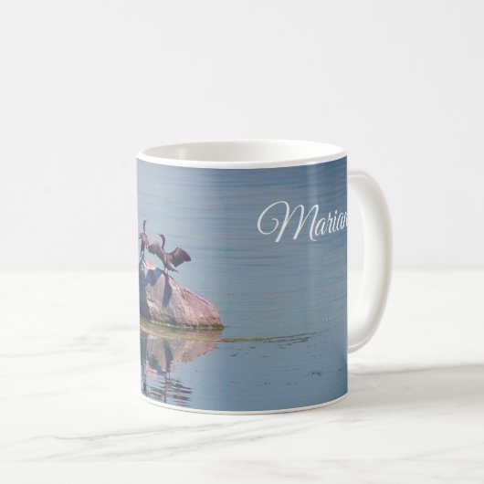 Mug Danse d'oiseaux sur le lac (Devant droit)