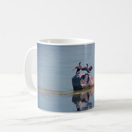 Mug Danse d'oiseaux sur le lac (Devant gauche)
