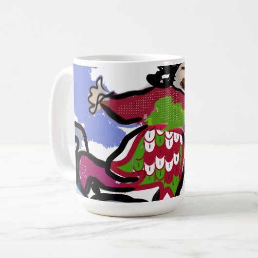 Mug danse du patin à glace (Devant gauche)
