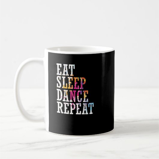 Mug Danse "Eat Sleep Dance Repeat" (Gauche)