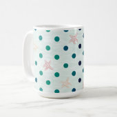 Mug Danse étoile de mer pointillée (Devant gauche)