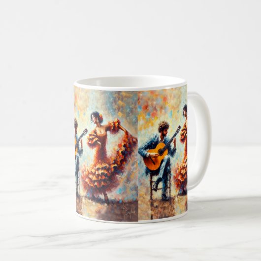 Mug Danse flamenco (Devant droit)