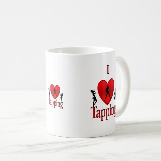 Mug Danse I Heart Tap (Devant droit)