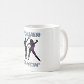 Mug Danse - Retro Power Dancing' Girls style Lava (Devant droit)