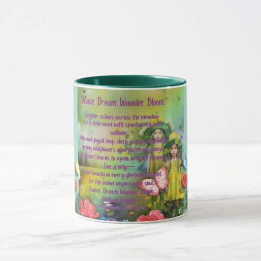 Mug Danse. Rêve. Errer. Fleurir. — Fessier Inspirant (Centre)