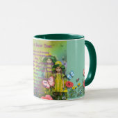 Mug Danse. Rêve. Errer. Fleurir. — Fessier Inspirant (Devant droit)