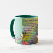 Mug Danse. Rêve. Errer. Fleurir. — Fessier Inspirant (Devant gauche)