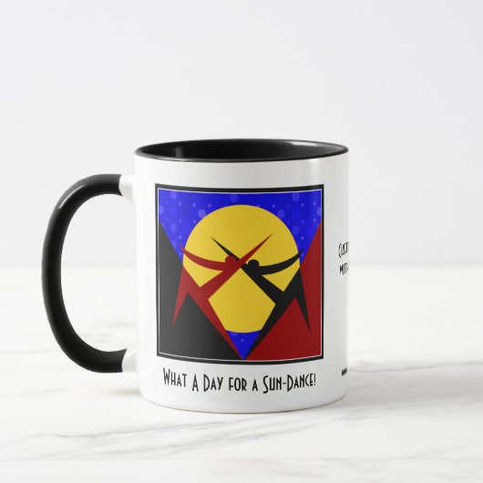 Mug Danse Solaire (Mug en céramique personnalisée) (Gauche)