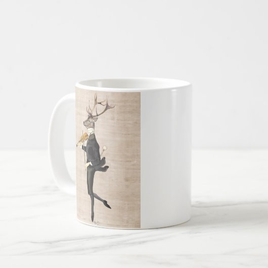Mug Danser Cerf avec Violon 2 (Devant gauche)