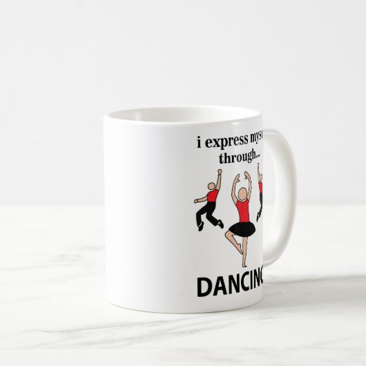 Mug Danser Je Me Express En Dansant (Devant droit)