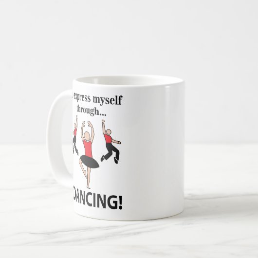 Mug Danser Je Me Express En Dansant (Devant gauche)