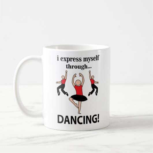 Mug Danser Je Me Express En Dansant (Gauche)