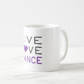 Mug Danser Live Love Danser Queen Dancer Idée cadeau (Devant droit)