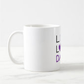 Mug Danser Live Love Danser Queen Dancer Idée cadeau (Gauche)
