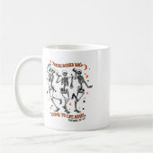 Mug Danser Squelette Os Sèches Venez Vivants Bible Ver (Gauche)