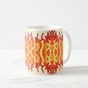 Mug Danser Sunburst Pop De Couleur Art Abstrait
