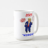 Mug Danser Trump Design - Gagner (Devant droit)