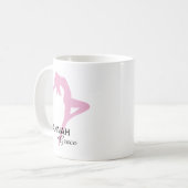 Mug Danseur de jazz rose personnalisé (Devant gauche)