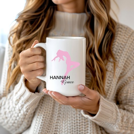Mug Danseur de jazz rose personnalisé
