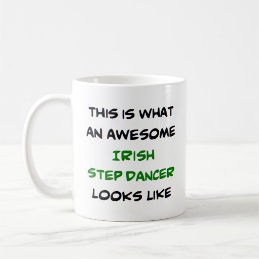 Mug danseur de pas irlandais, génial (Gauche)