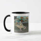 Mug Danseur d'Edgar Degas | avec le bouquet, faisant (Gauche)
