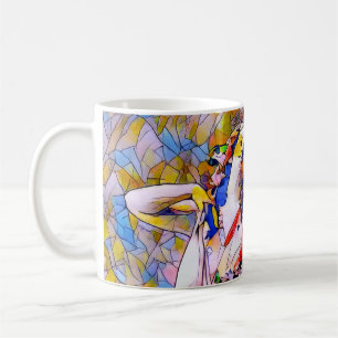 Mug Danseur en verre tendu en robe de souffle