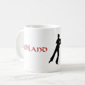 Mug Danseur highlandais à la cornemuse (Devant gauche)