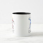 Mug Danseurs abstraits dansant - Œuvre d'art pour amat (Centre)