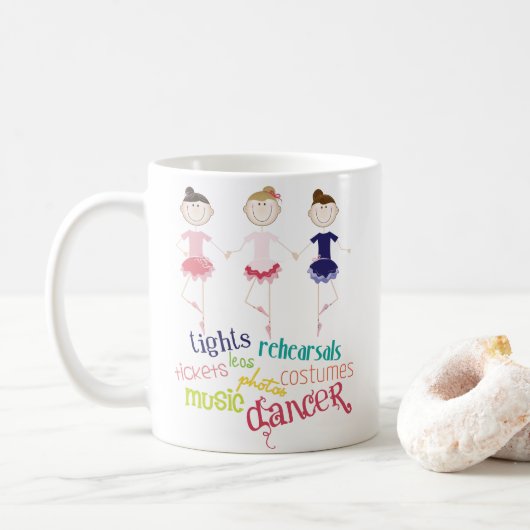 Mug Danseurs de ballet (Avec donut)